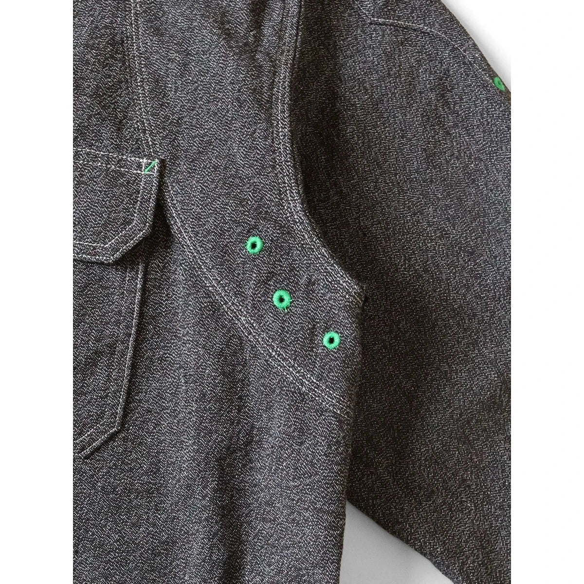 Kapital Heather Chambray Bone Patch Ventilator Work Shirt
