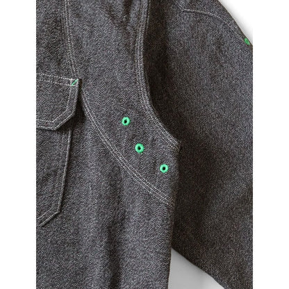 Kapital Heather Chambray Bone Patch Ventilator Work Shirt