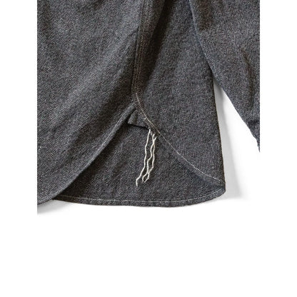 Kapital Heather Chambray Bone Patch Ventilator Work Shirt