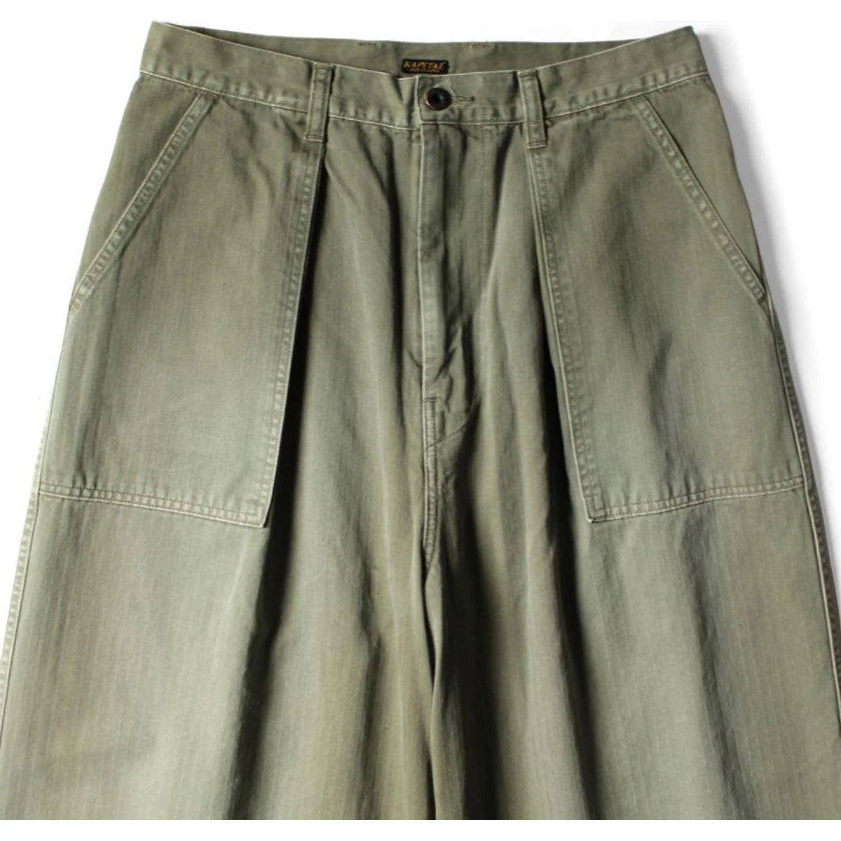 Kapital Herringbone Fatigue Baggy Pants