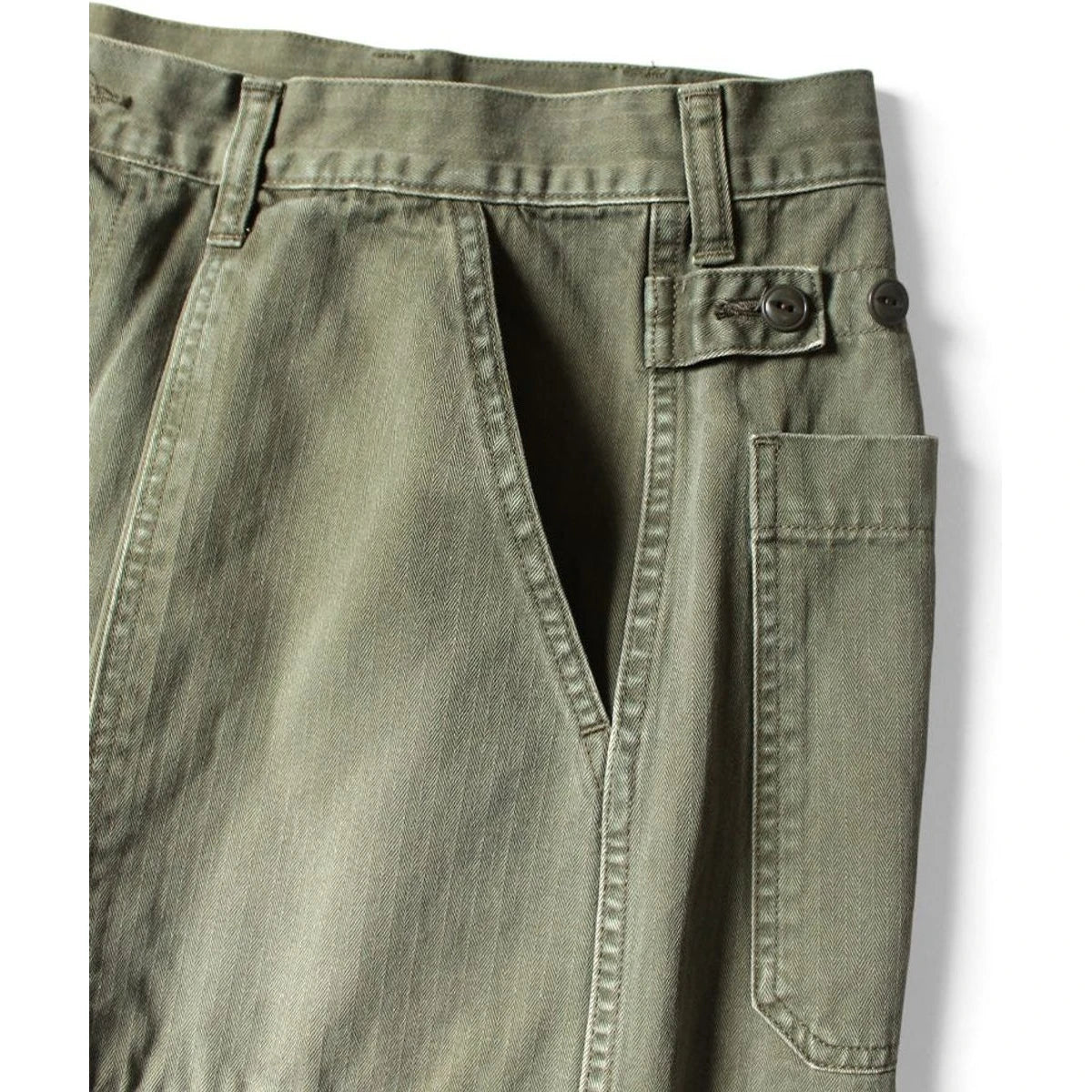Kapital Herringbone Fatigue Baggy Pants