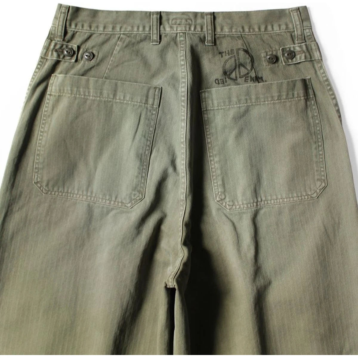 Kapital Herringbone Fatigue Baggy Pants