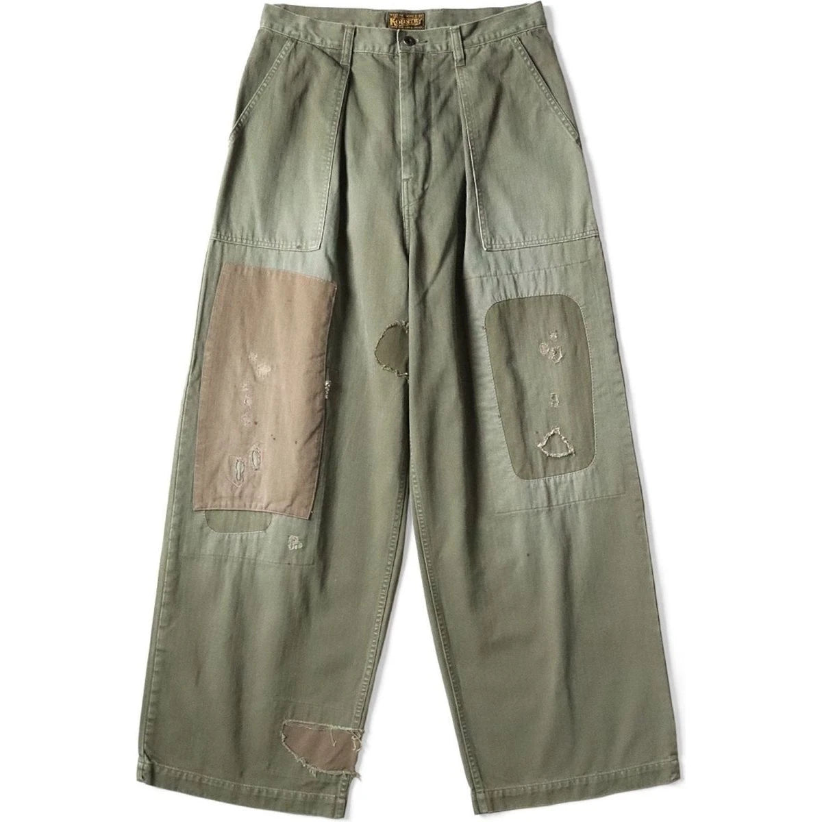 Kapital Herringbone Fatigue Baggy Pants (Rushfield Remake)