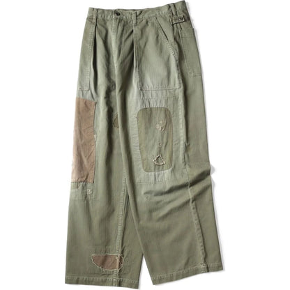 Kapital Herringbone Fatigue Baggy Pants (Rushfield Remake)