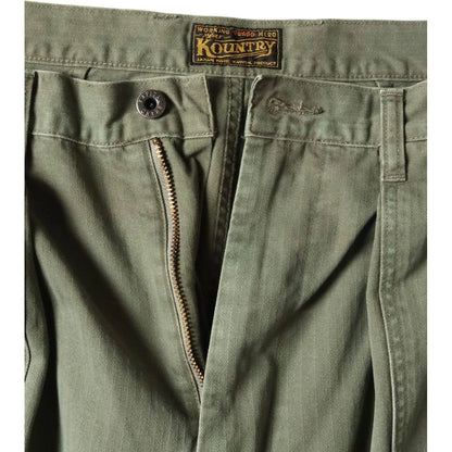 Kapital Herringbone Fatigue Baggy Pants (Rushfield Remake)