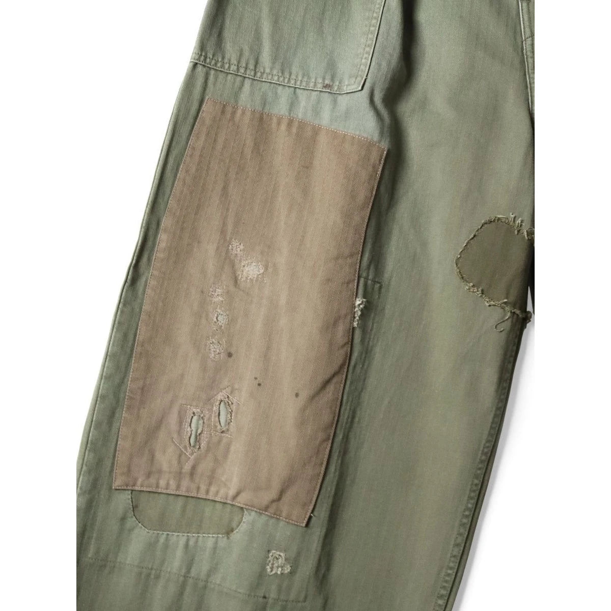 Kapital Herringbone Fatigue Baggy Pants (Rushfield Remake)