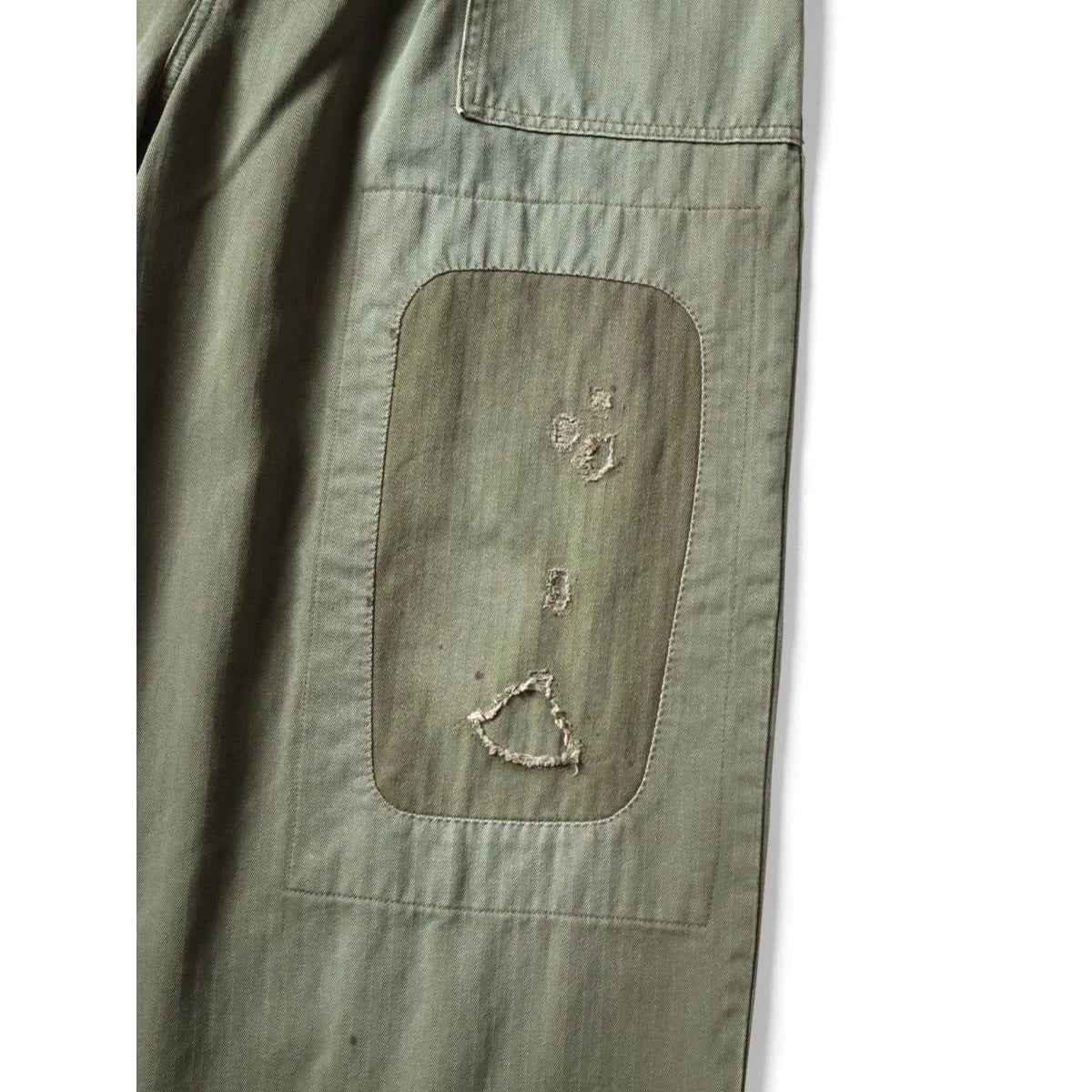Kapital Herringbone Fatigue Baggy Pants (Rushfield Remake)