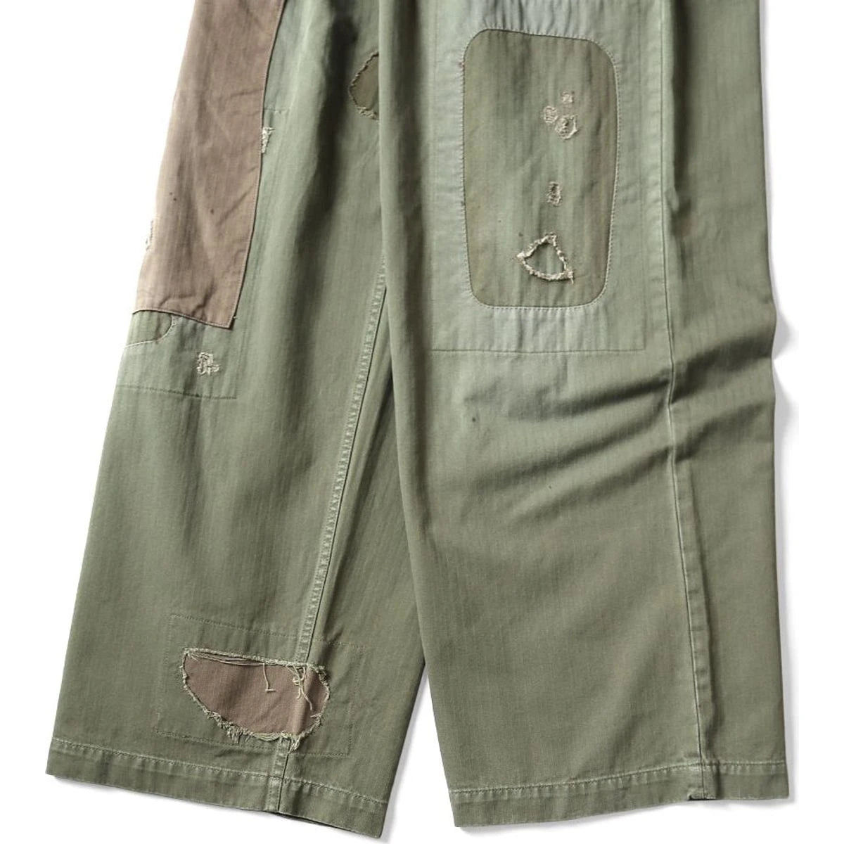 Kapital Herringbone Fatigue Baggy Pants (Rushfield Remake)