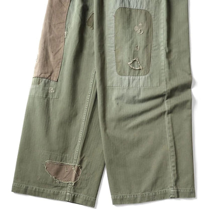 Kapital Herringbone Fatigue Baggy Pants (Rushfield Remake)