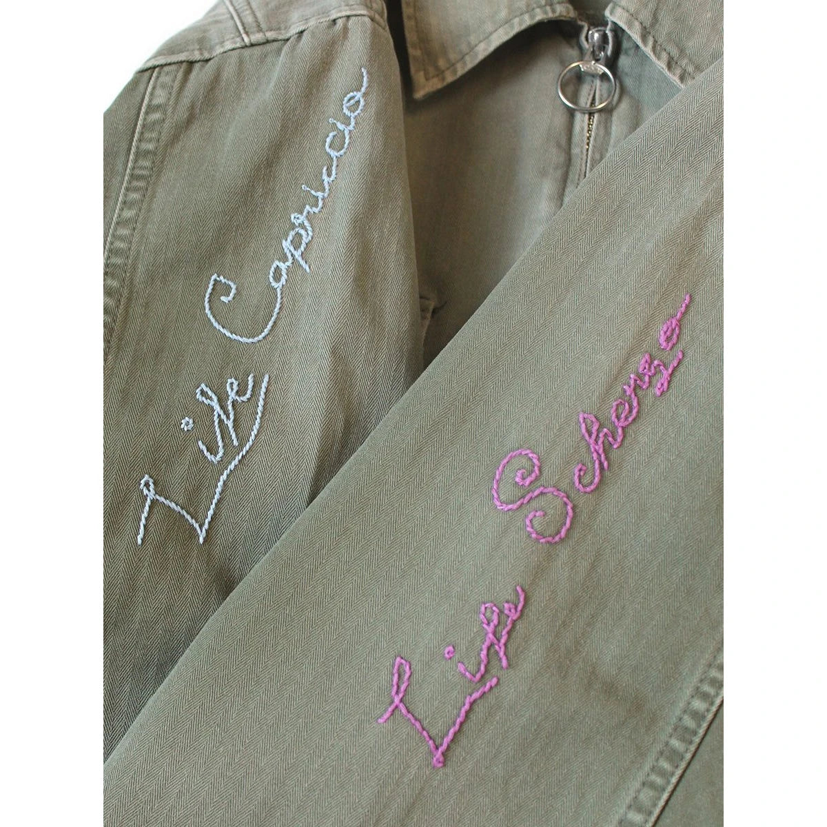 Kapital Herringbone Hunter Drizzler Jacket (Memorial Embroidery Model)