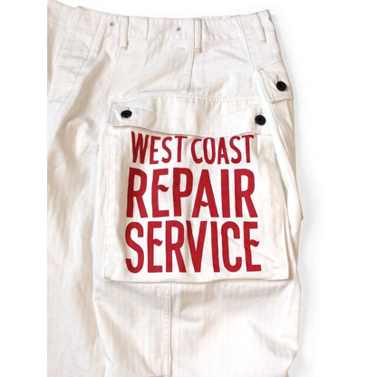 Kapital Herringbone Jumbo Monkey Pants (Factory Repair Print & Embroidery)