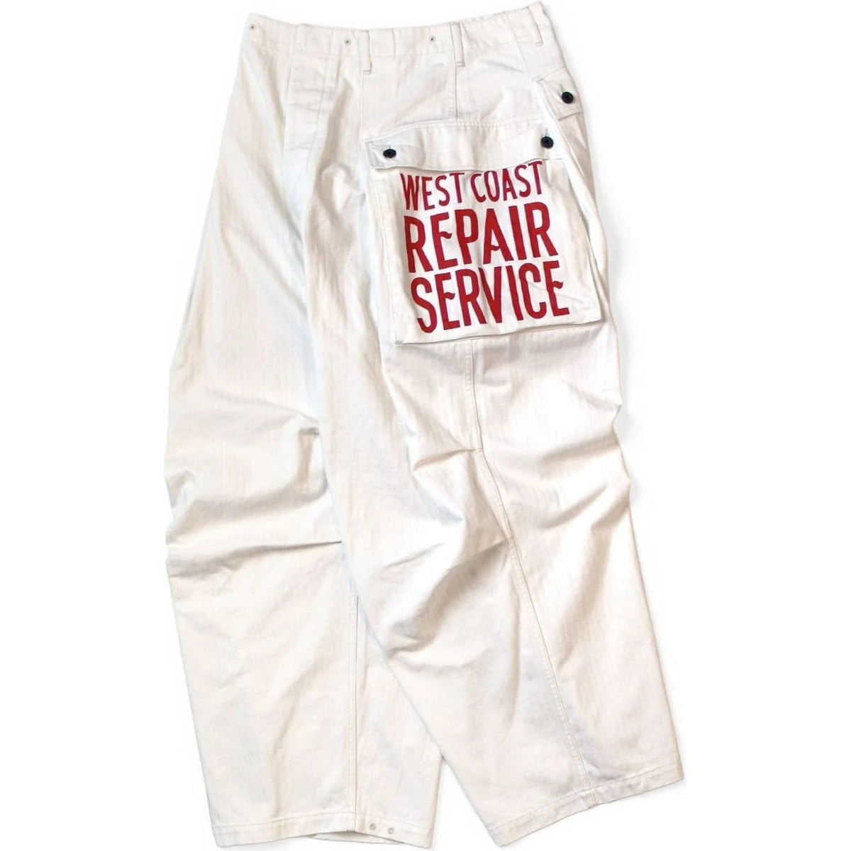 Kapital Herringbone Jumbo Monkey Pants (Factory Repair Print & Embroidery)