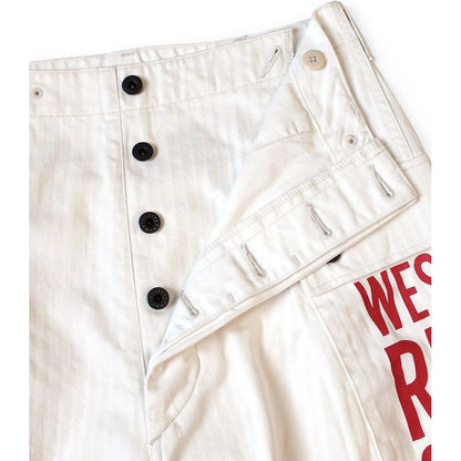 Kapital Herringbone Jumbo Monkey Pants (Factory Repair Print & Embroidery)