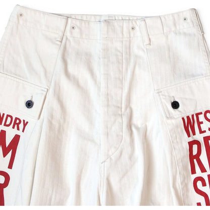 Kapital Herringbone Jumbo Monkey Pants (Factory Repair Print & Embroidery)