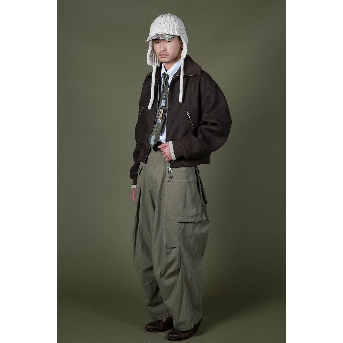 Kapital Herringbone Jumbo Monkey Pants
