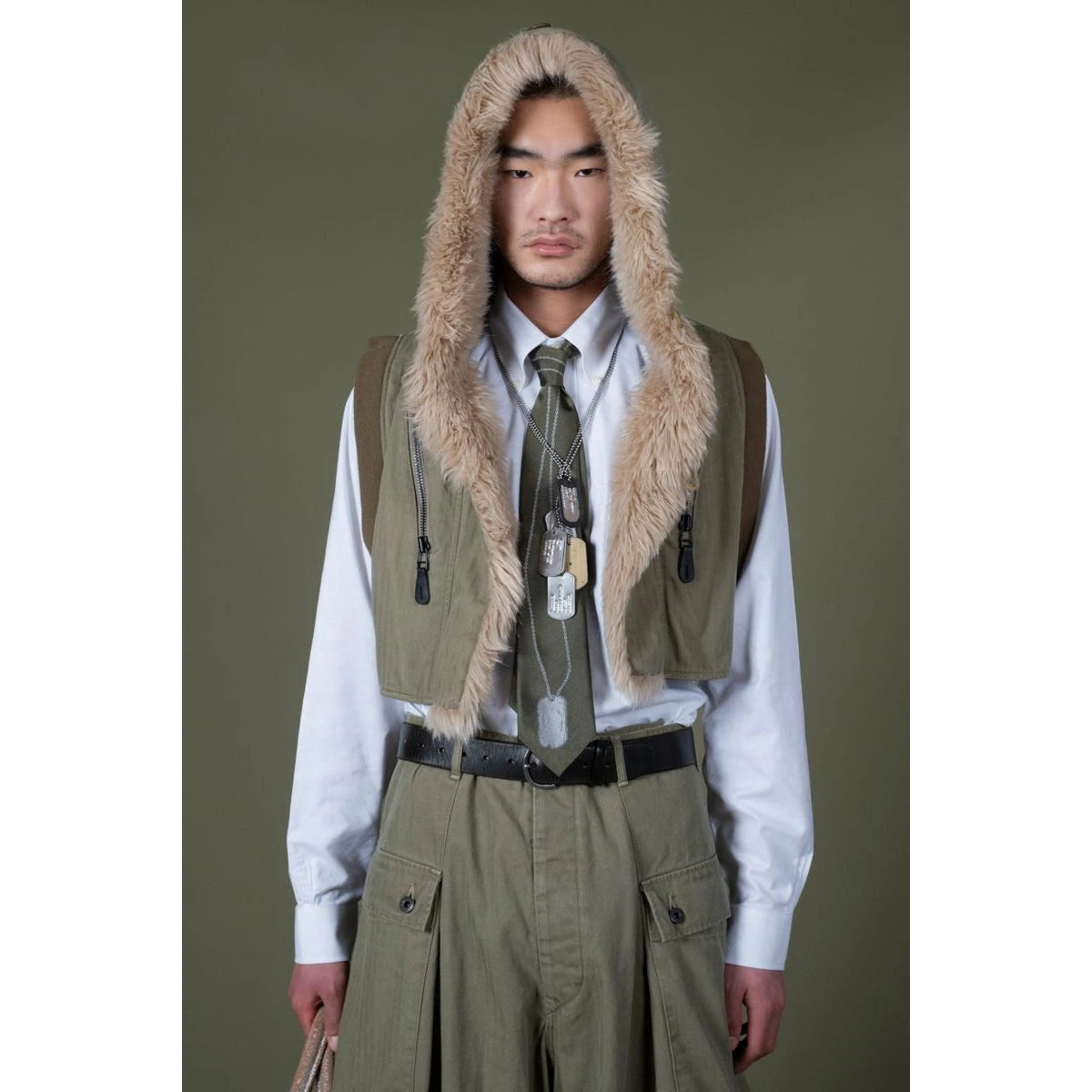 Kapital Herringbone Ring Coat Lining Hoodie