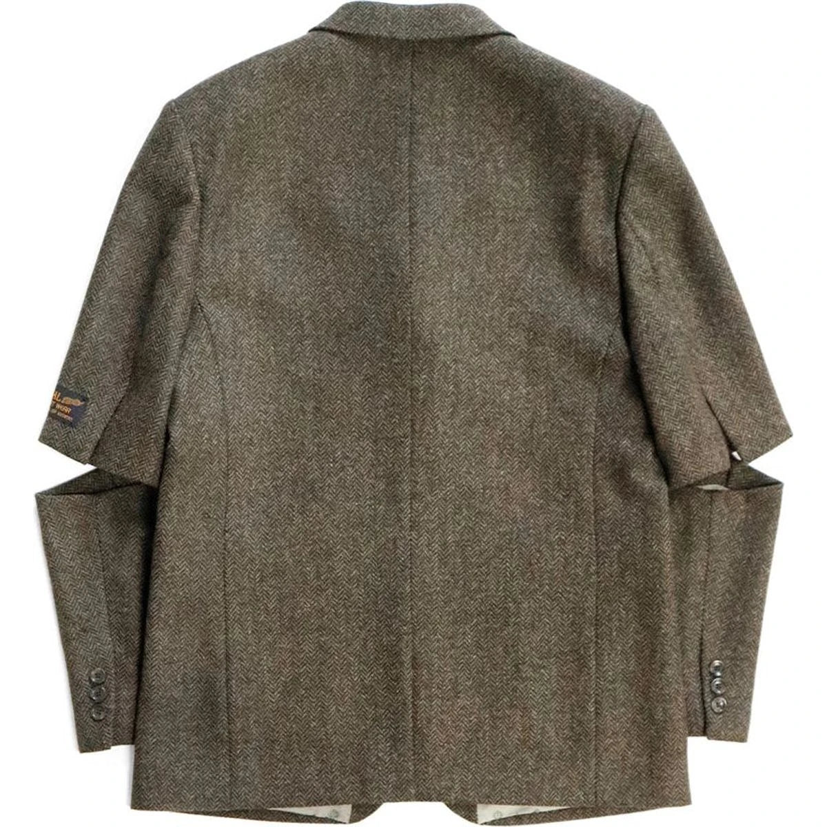 Kapital Herringbone Tweed Cutout Elbow Jacket