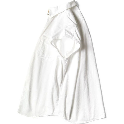 Kapital Herringbone Twill Sleeveless Zipper Work Shirt
