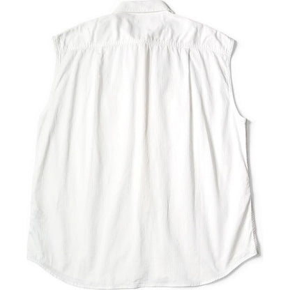 Kapital Herringbone Twill Sleeveless Zipper Work Shirt