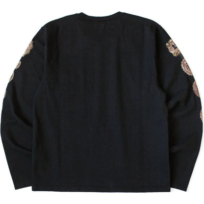 Kapital High-Density Jersey Crew Pocket Long Sleeve T-Shirt (Concho Belt Sleeve)