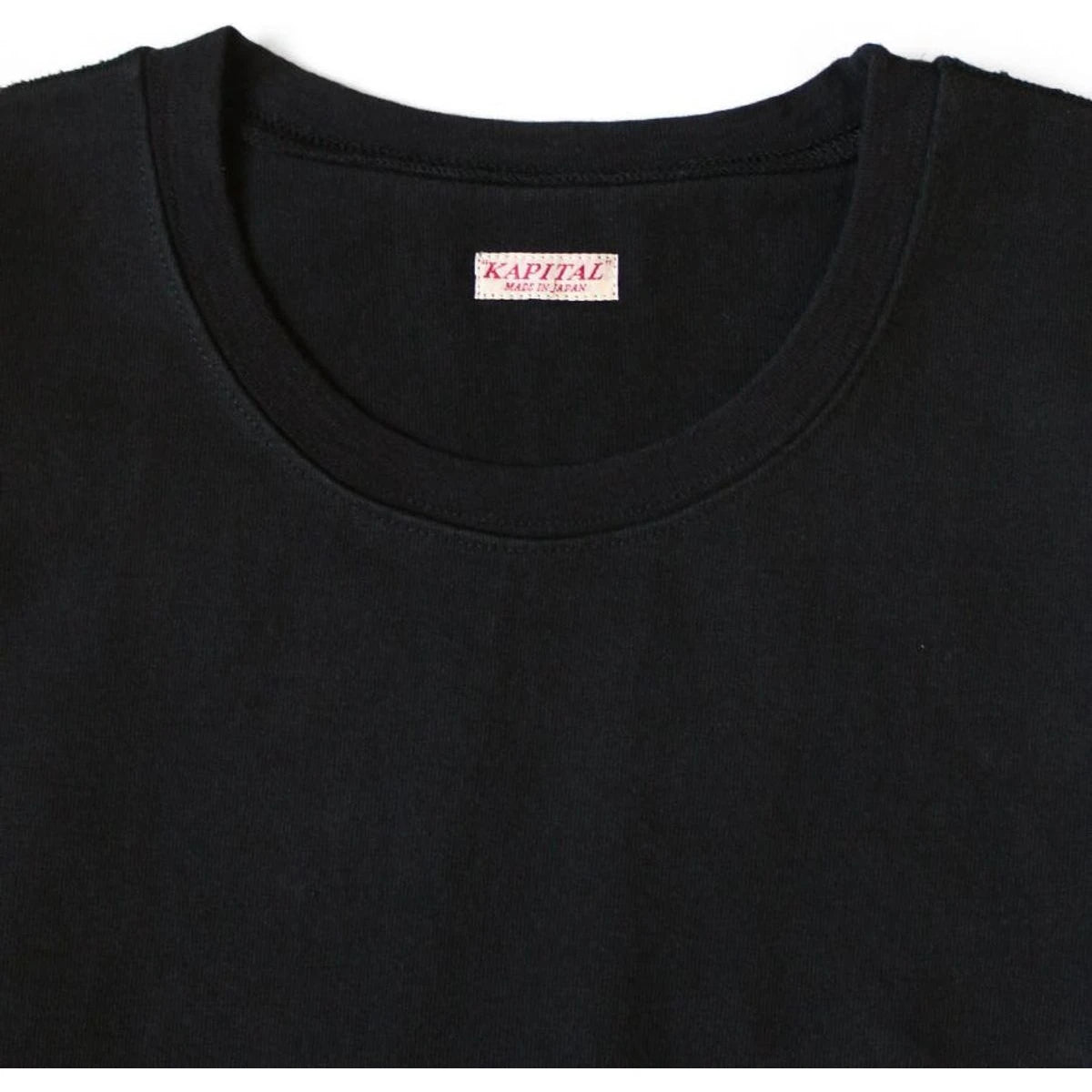 Kapital High-Density Jersey Crew Pocket Long Sleeve T-Shirt (Concho Belt Sleeve)