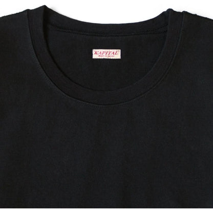 Kapital High-Density Jersey Crew Pocket Long Sleeve T-Shirt (Concho Belt Sleeve)