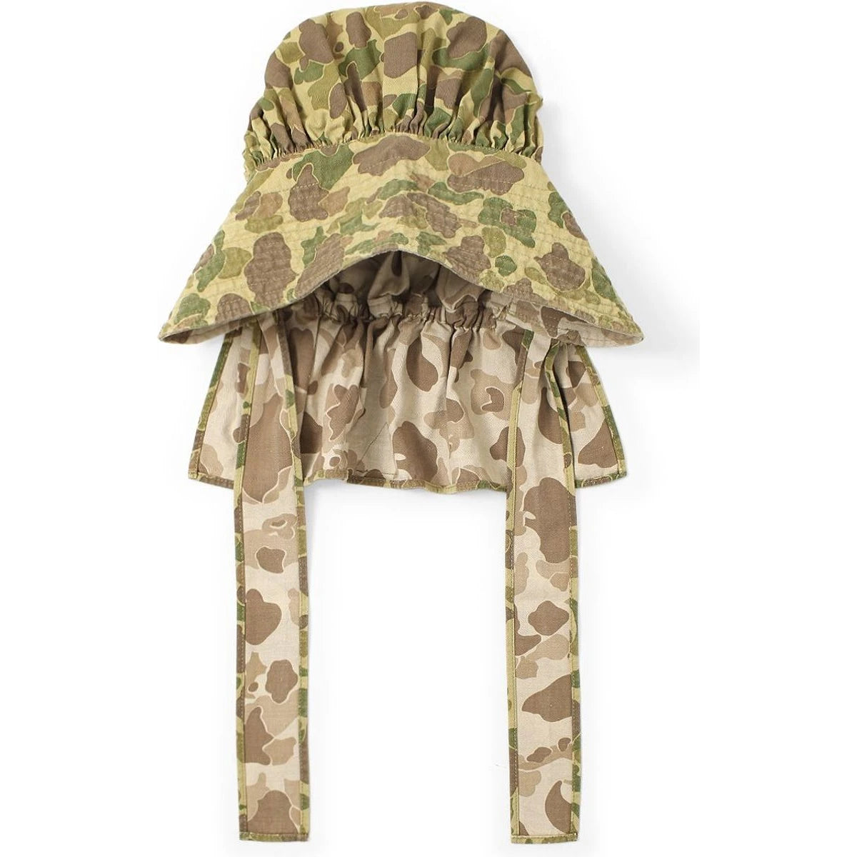 Kapital Hunter Camo Herringbone Farmy Hat