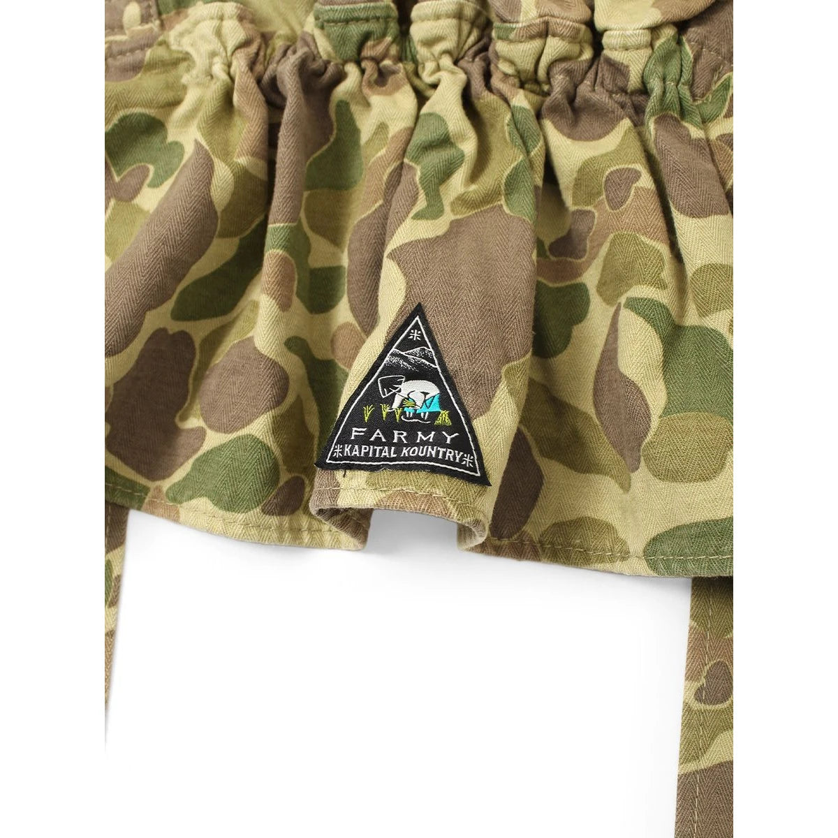 Kapital Hunter Camo Herringbone Farmy Hat