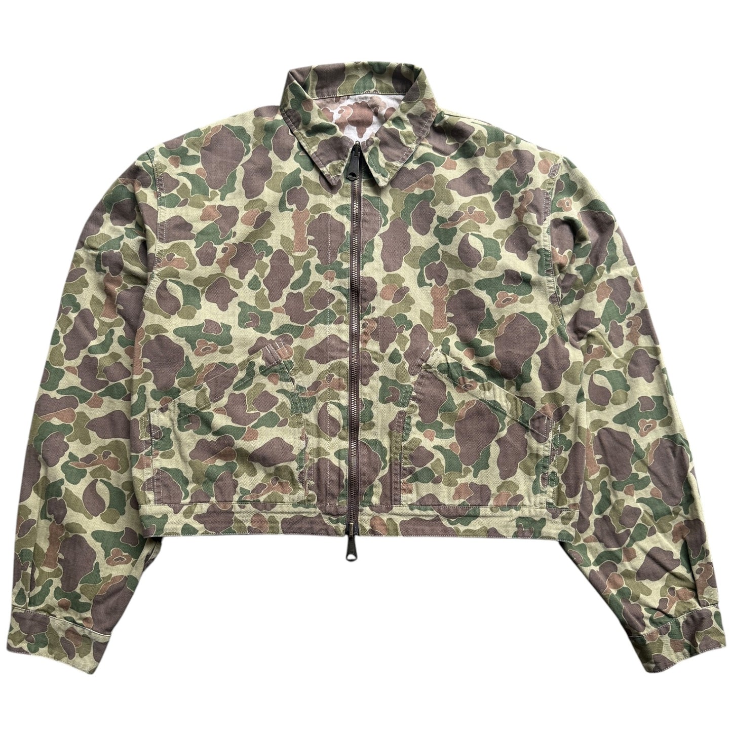 Kapital Hunter Camo Herringbone Reversible Drizzler Jacket