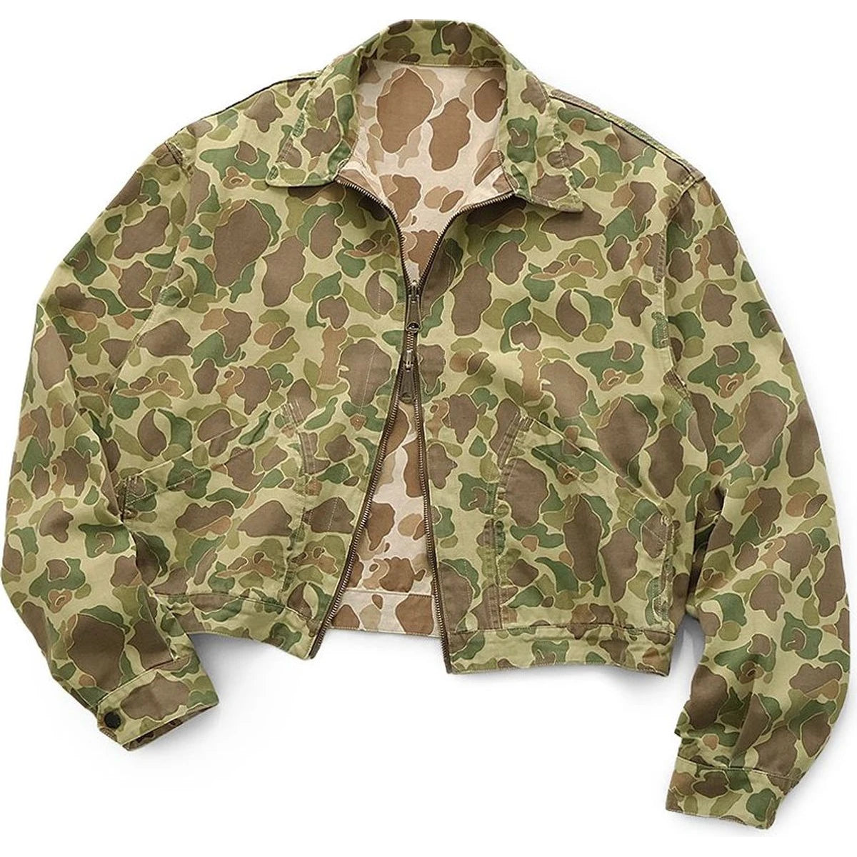 Kapital Hunter Camo Herringbone Reversible Drizzler Jacket
