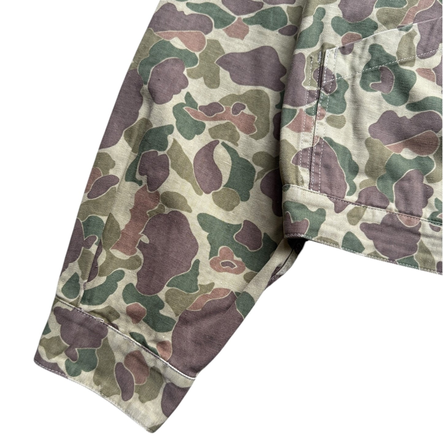Kapital Hunter Camo Herringbone Reversible Drizzler Jacket