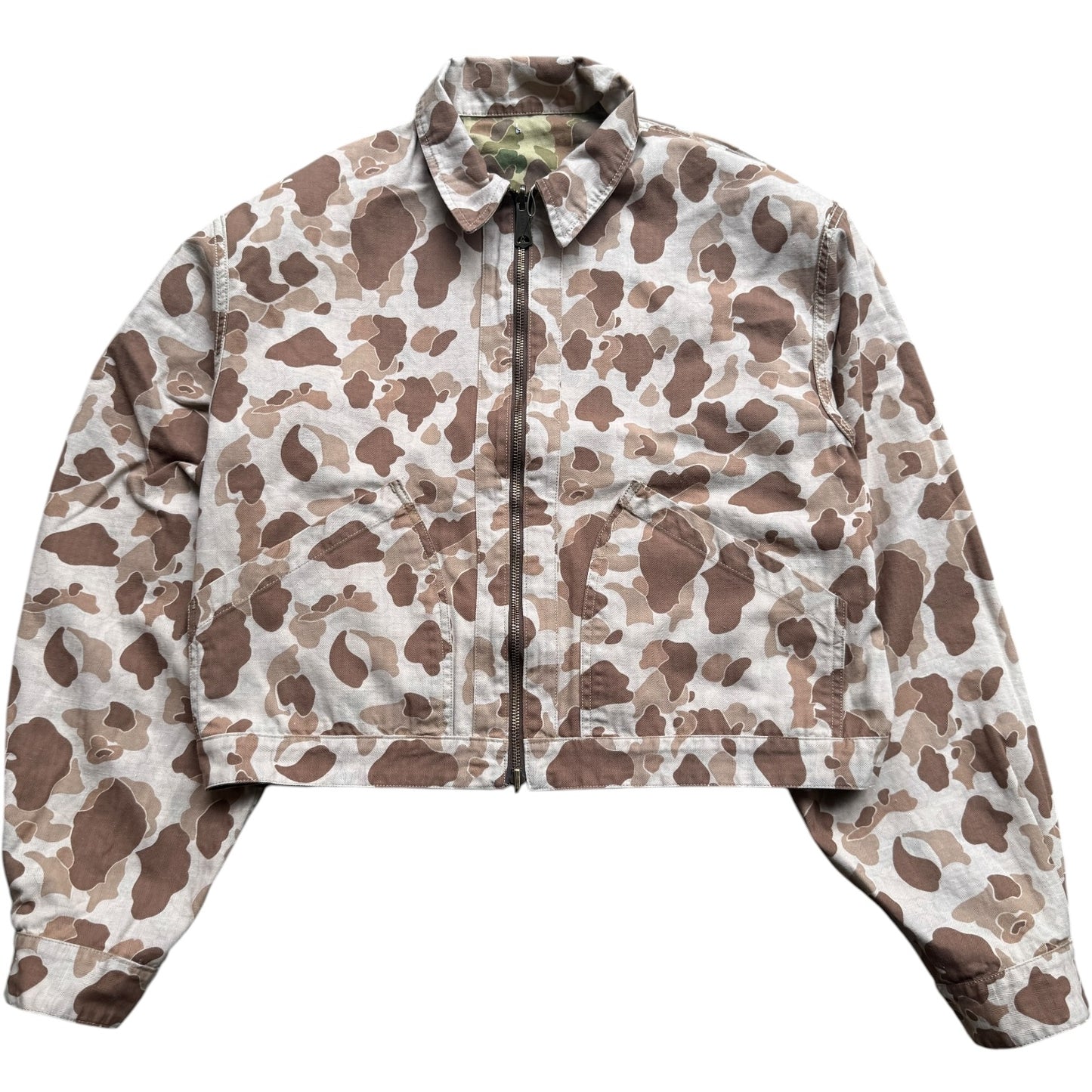 Kapital Hunter Camo Herringbone Reversible Drizzler Jacket