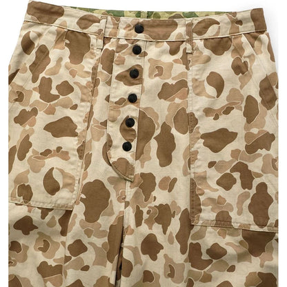Kapital Hunter Camo Herringbone Reversible Fatigue Baggy Pants
