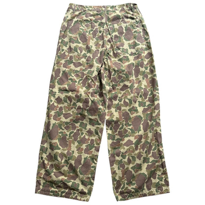 Kapital Hunter Camo Herringbone Reversible Fatigue Baggy Pants