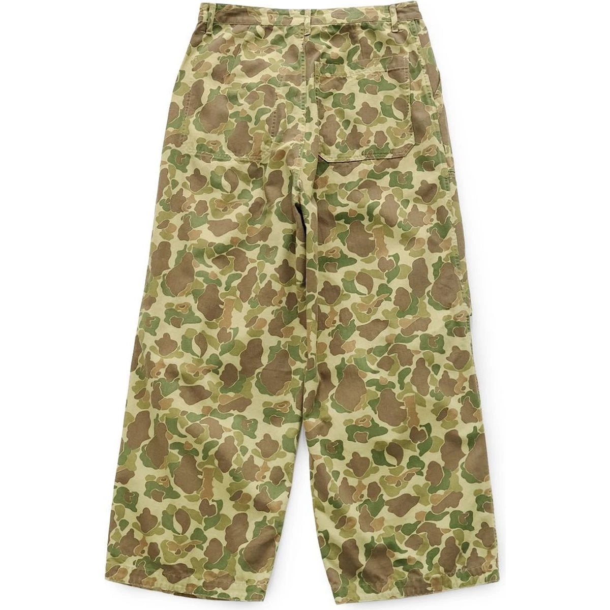 Kapital Hunter Camo Herringbone Reversible Fatigue Baggy Pants