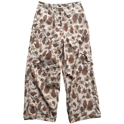 Kapital Hunter Camo Herringbone Reversible Fatigue Baggy Pants