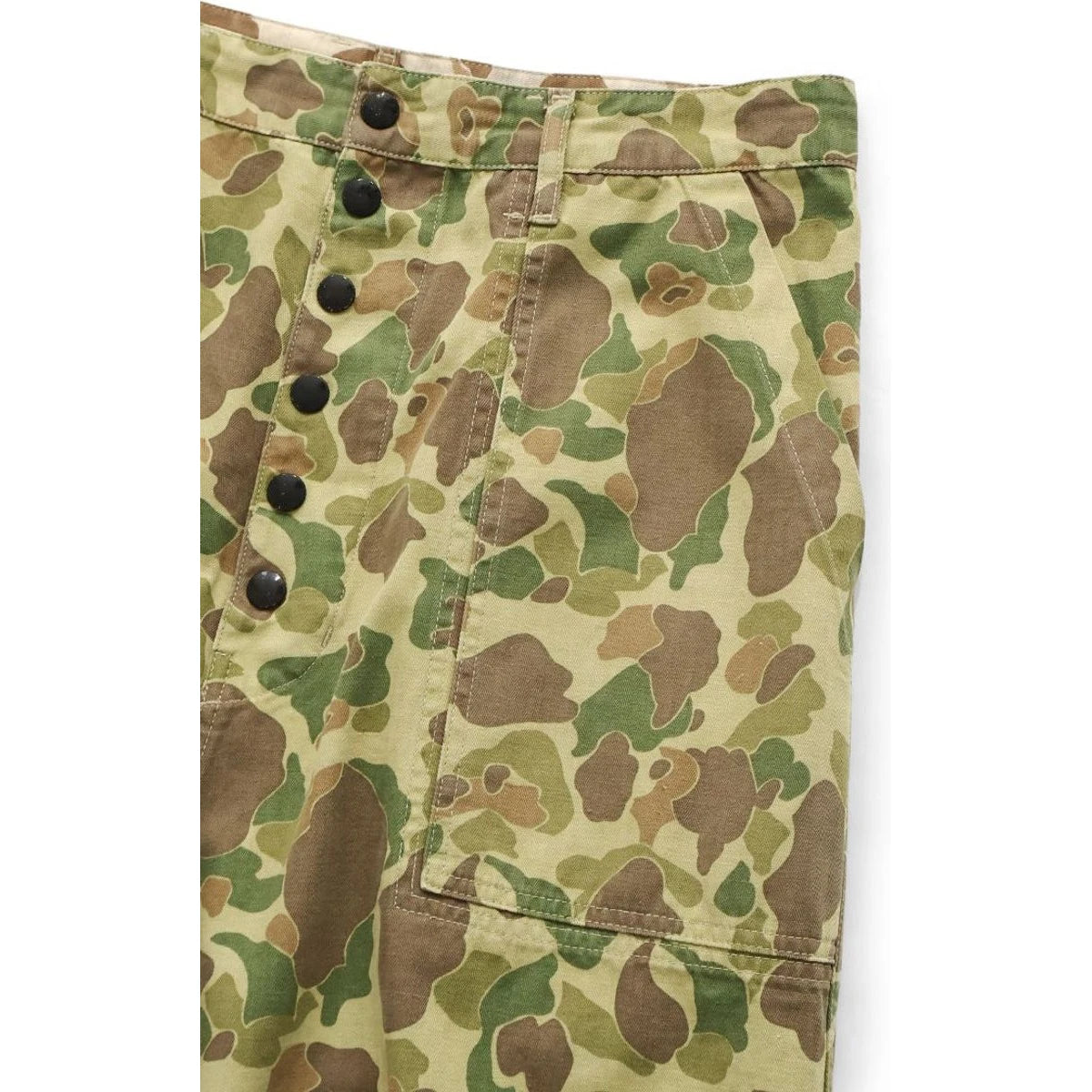 Kapital Hunter Camo Herringbone Reversible Fatigue Baggy Pants