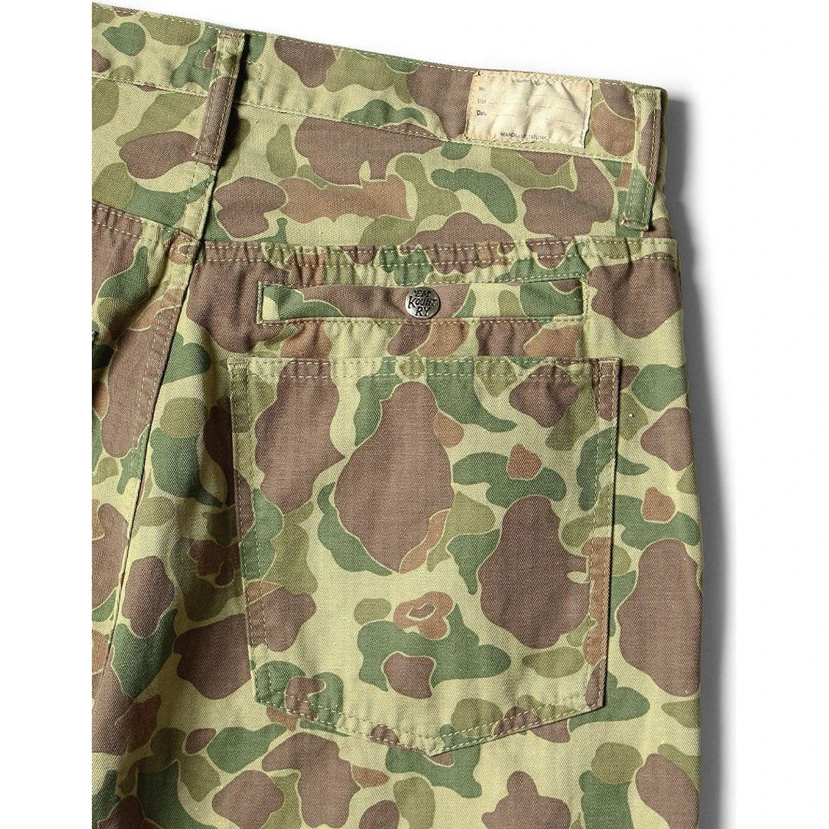 Kapital Hunter Camouflage Herringbone Port Baggy Pants