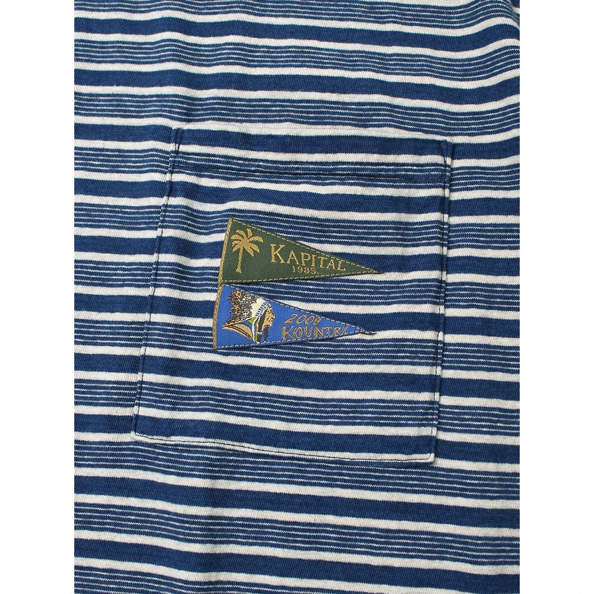 Kapital IDG Border Jersey Pennant T-Shirt (3 Flags)