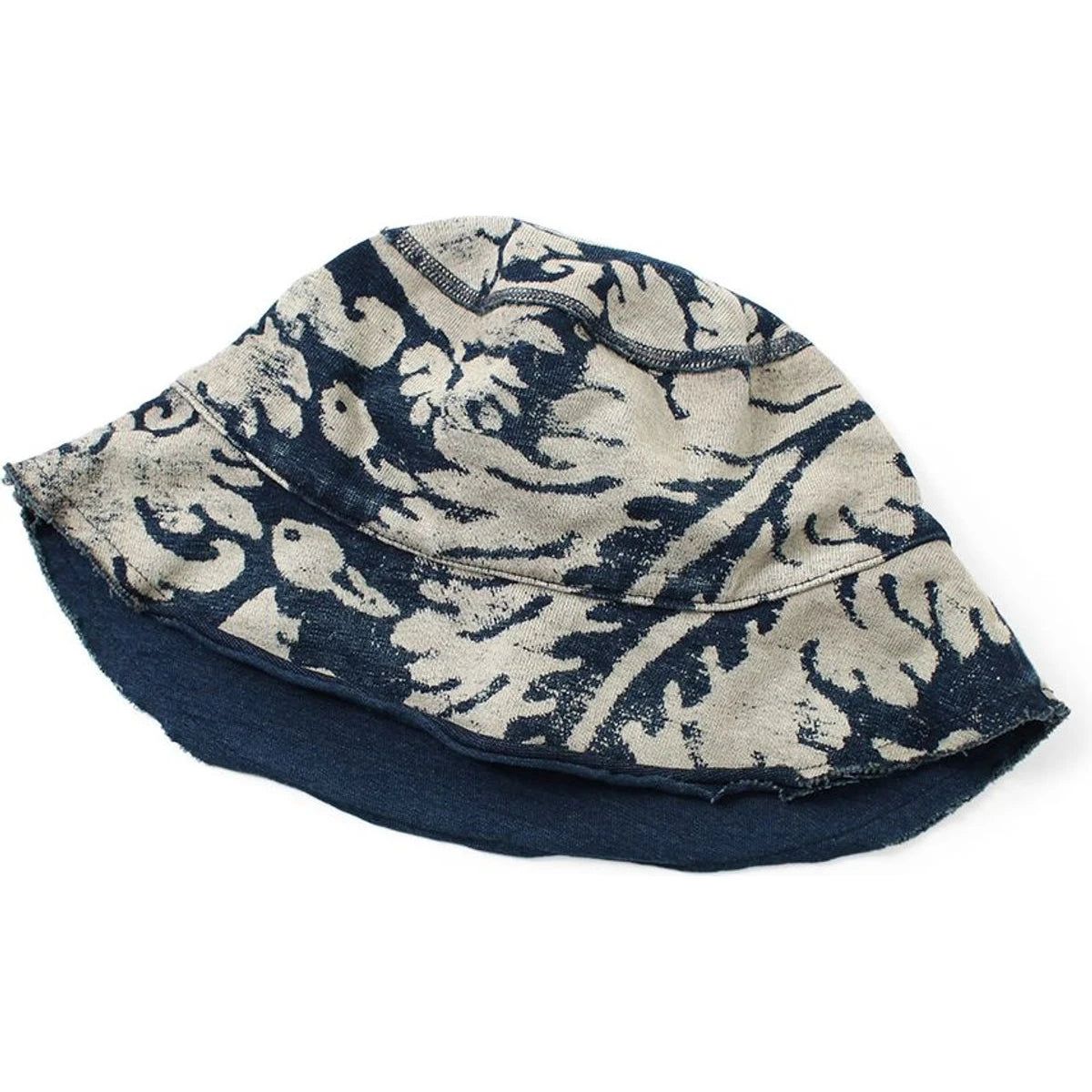 Kapital IDG Dense Jersey Damask Discharge Print Bucket Hat (Short Brim)