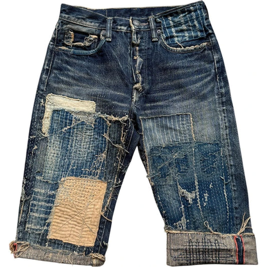 Kapital IDG Selvedge Boro Shorts
