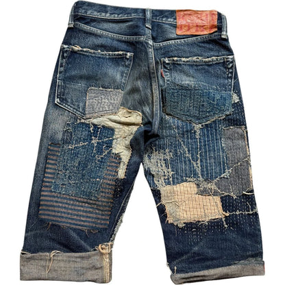 Kapital IDG Selvedge Boro Shorts