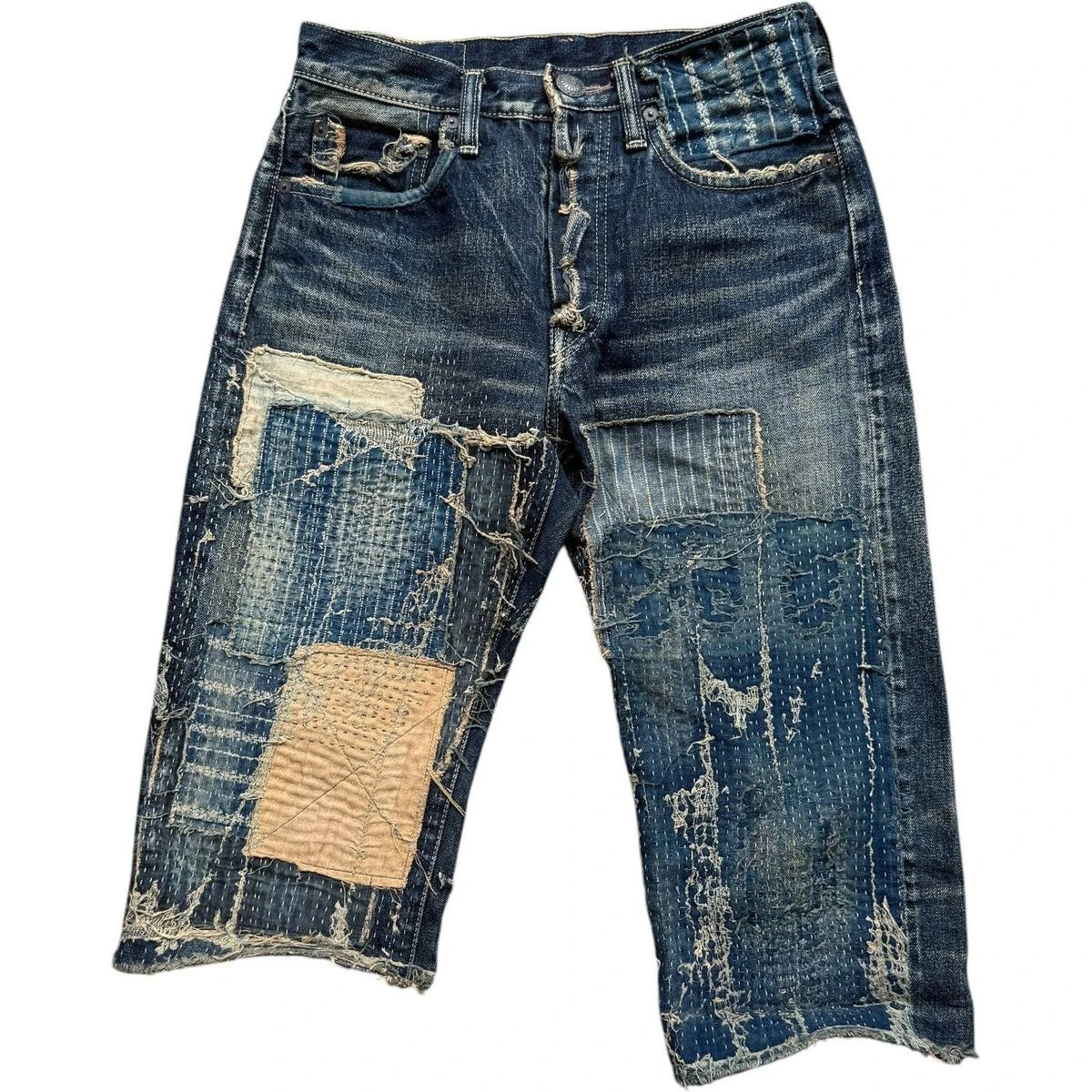 Kapital IDG Selvedge Boro Shorts