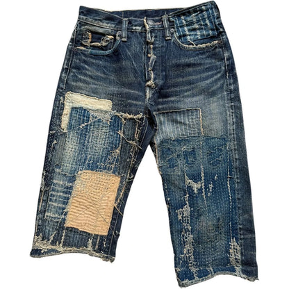 Kapital IDG Selvedge Boro Shorts
