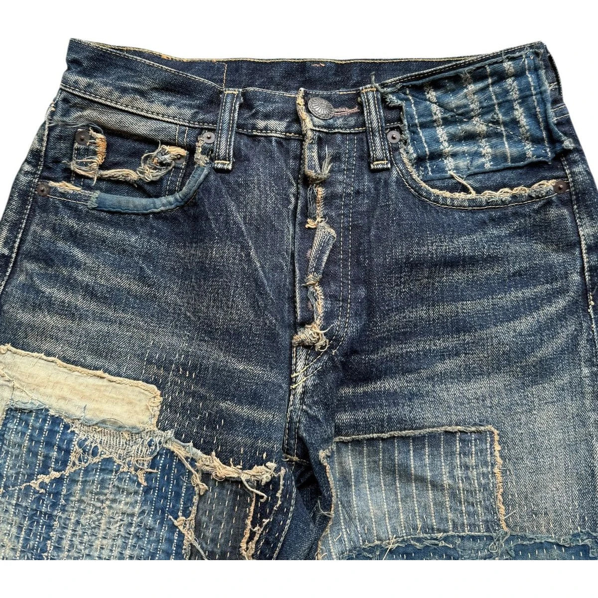 Kapital IDG Selvedge Boro Shorts