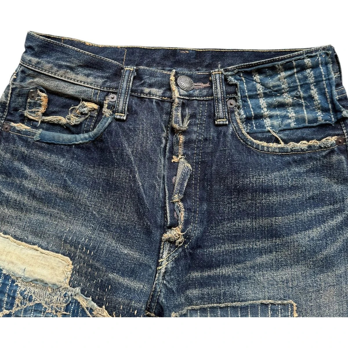 Kapital IDG Selvedge Boro Shorts