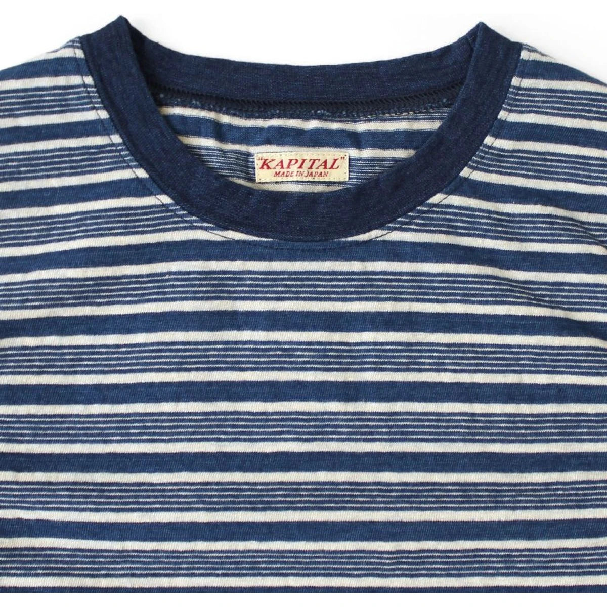 Kapital Idg Striped Jersey Sleeveless T Shirt