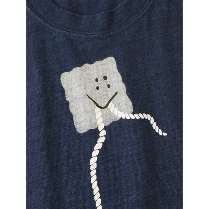 Kapital IDG Jersey Crew T Shirt (Peckish Anchor Print)