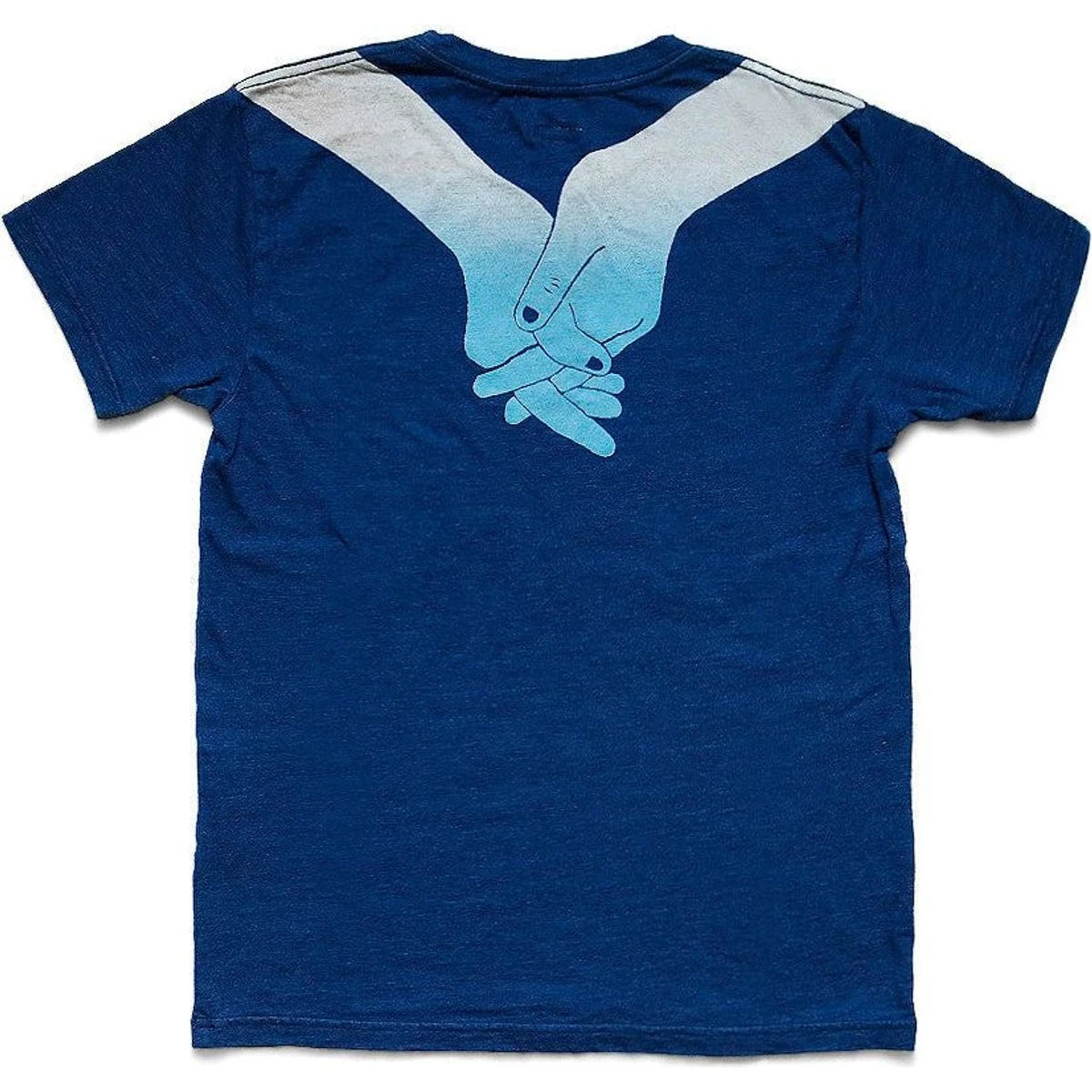 Kapital IDG Tenjiku Crew Tee (Blue Hands Discharge Printing Print)