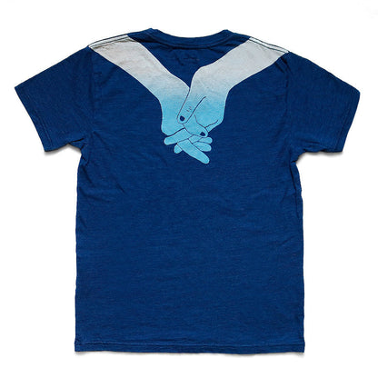 Kapital IDG Tenjiku Crew Tee (Blue Hands Discharge Printing Print)
